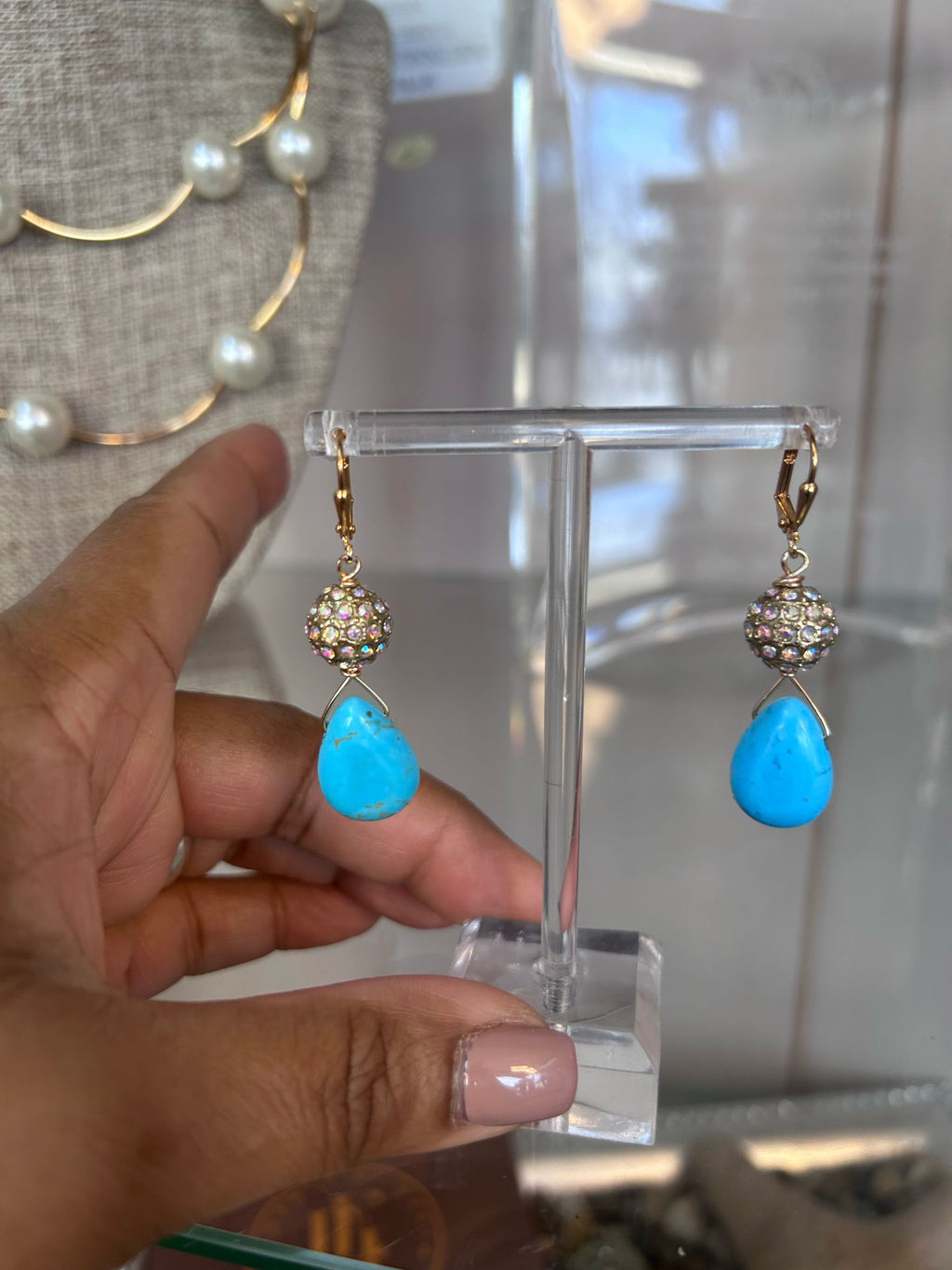 Luxe Turquoise Earrings image 1