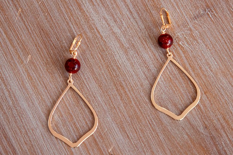 Kya Red Coral Earrings image 2