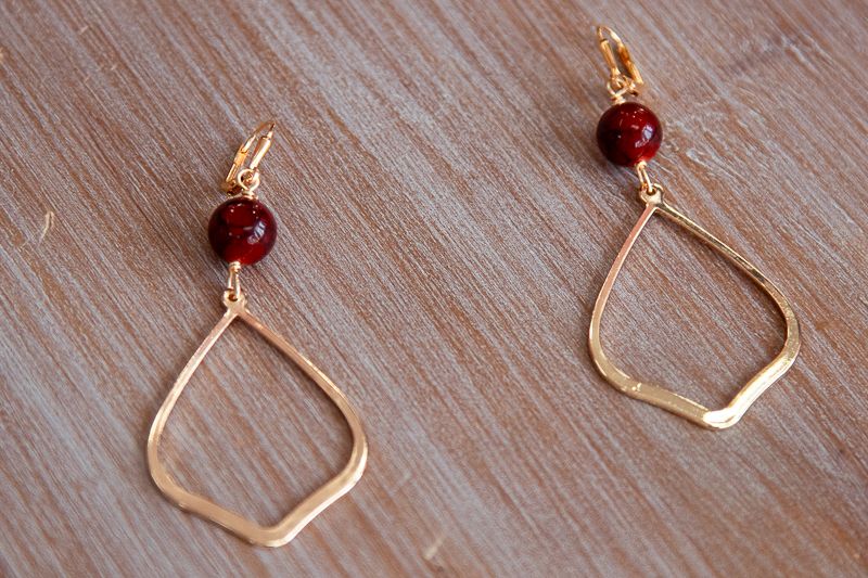 Kya Red Coral Earrings image 1