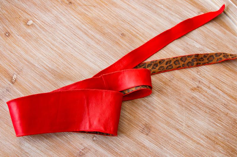 Cheetah Print Reversible Wrap Belt