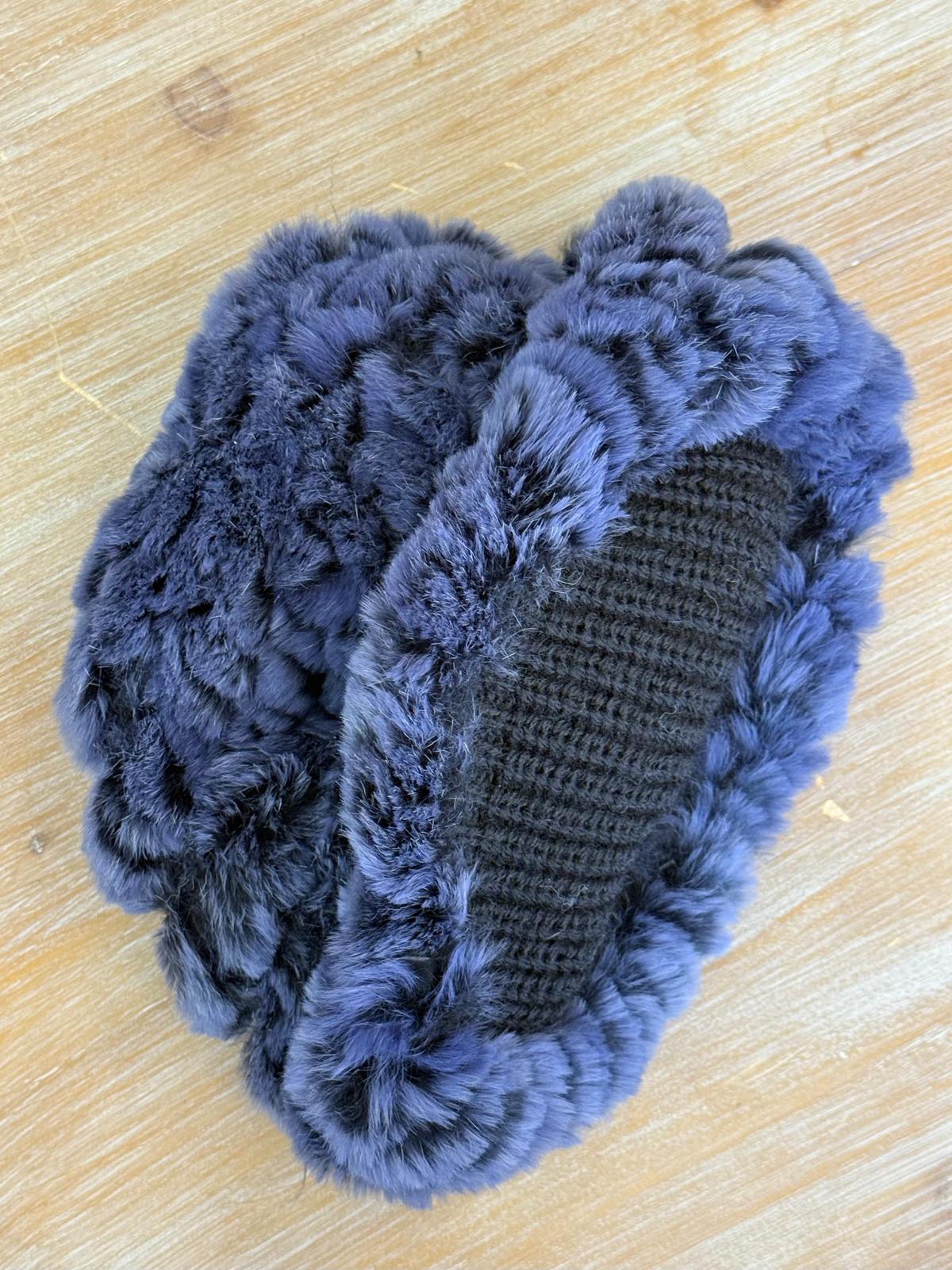 Indigo Blue fur hat