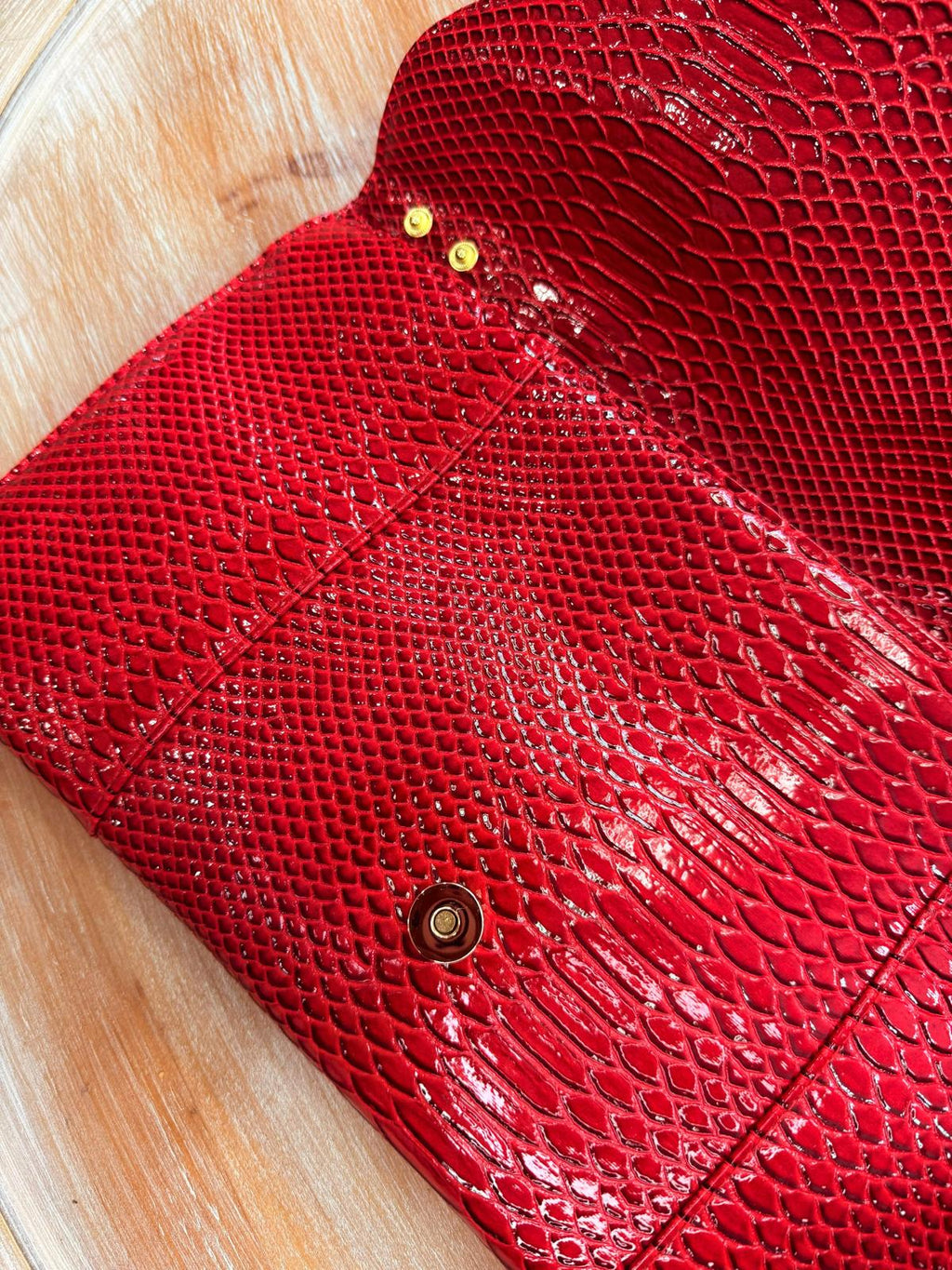 Candy Apple Red Apple Oversized Clutch Purse