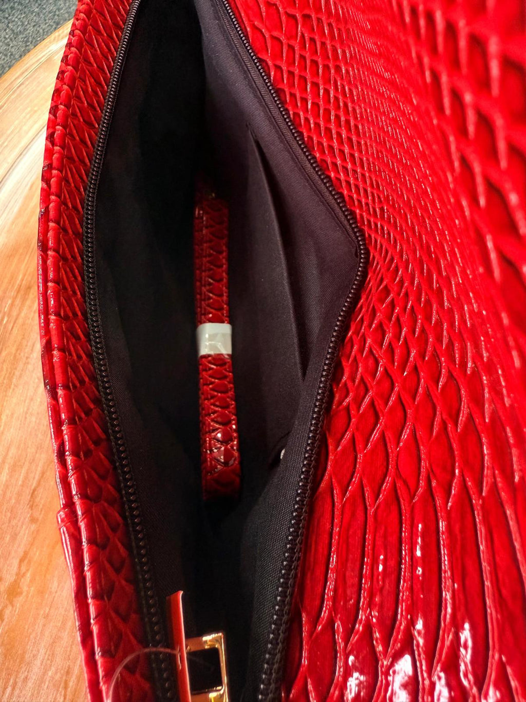 Candy Apple Red Apple Oversized Clutch Purse