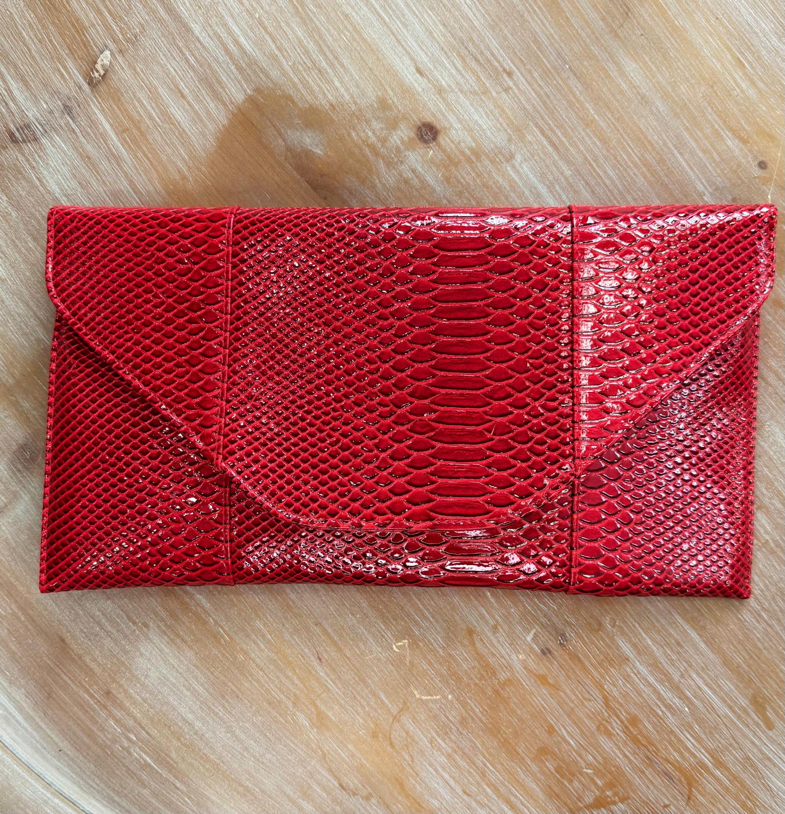 Candy Apple Red Apple Oversized Clutch Purse