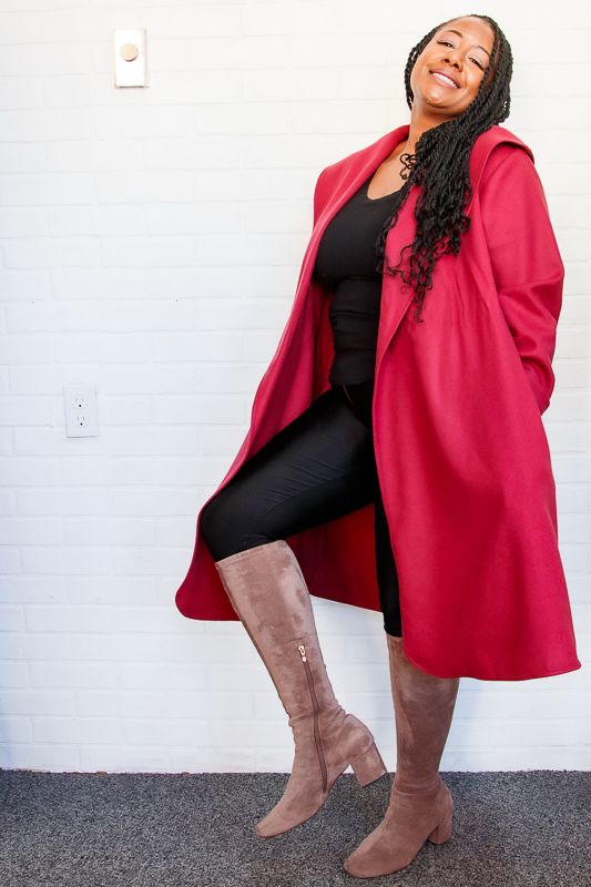 Mona Coat Dress Fig color image 3